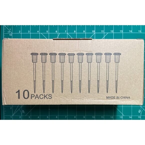 New Pathway lights 10 Pack Solar Outdoor Lights, Led Waterproof Solar Powered - Picture 2 of 3